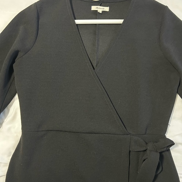 Madewell Faux Wrap Long Sleeve Dress - Picture 4 of 7